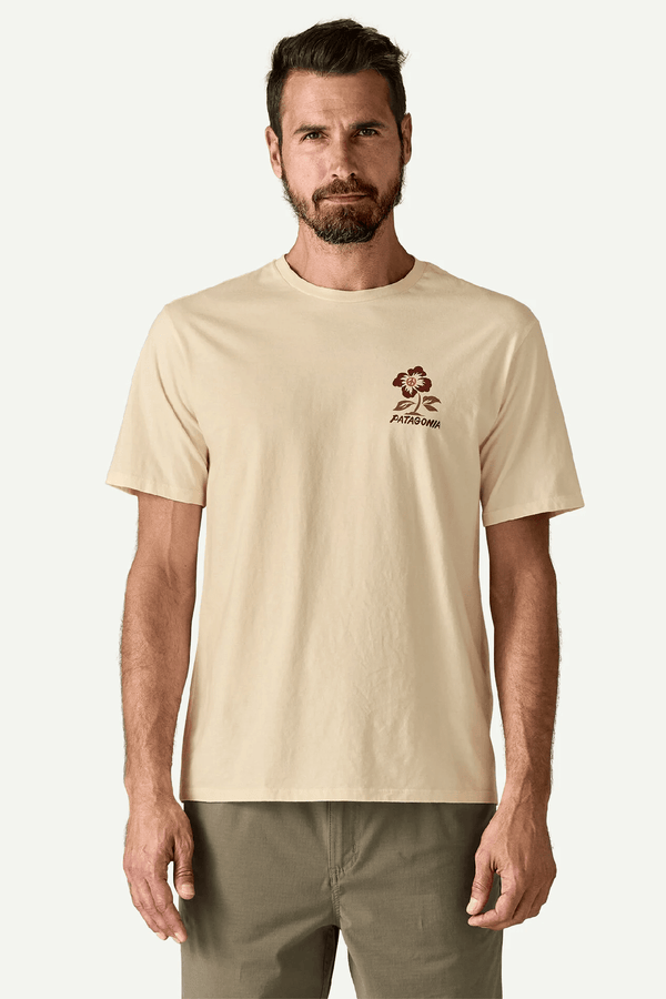 M'S BALANCE ORGANIC T-SHIRT - PEACE SEEDS: UNDYED NATURAL