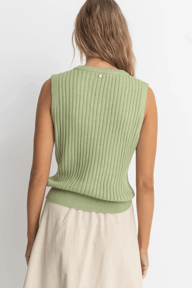 SHELL BEACH SWEATER VEST - SAGE 24FW