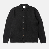 MOHAIR BUTTON UP KNIT - BLACK