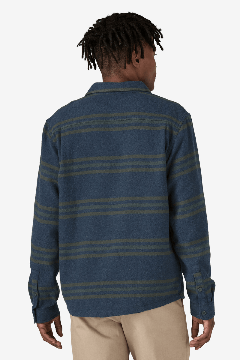 M'S FJORD FLANNEL SHIRT - Treelined: Smolder Blue