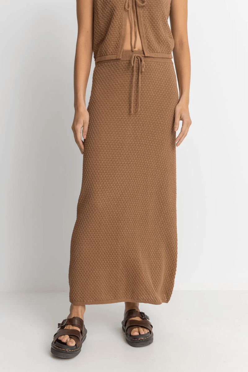 Jossie Knit Max Skirt - Chocolate