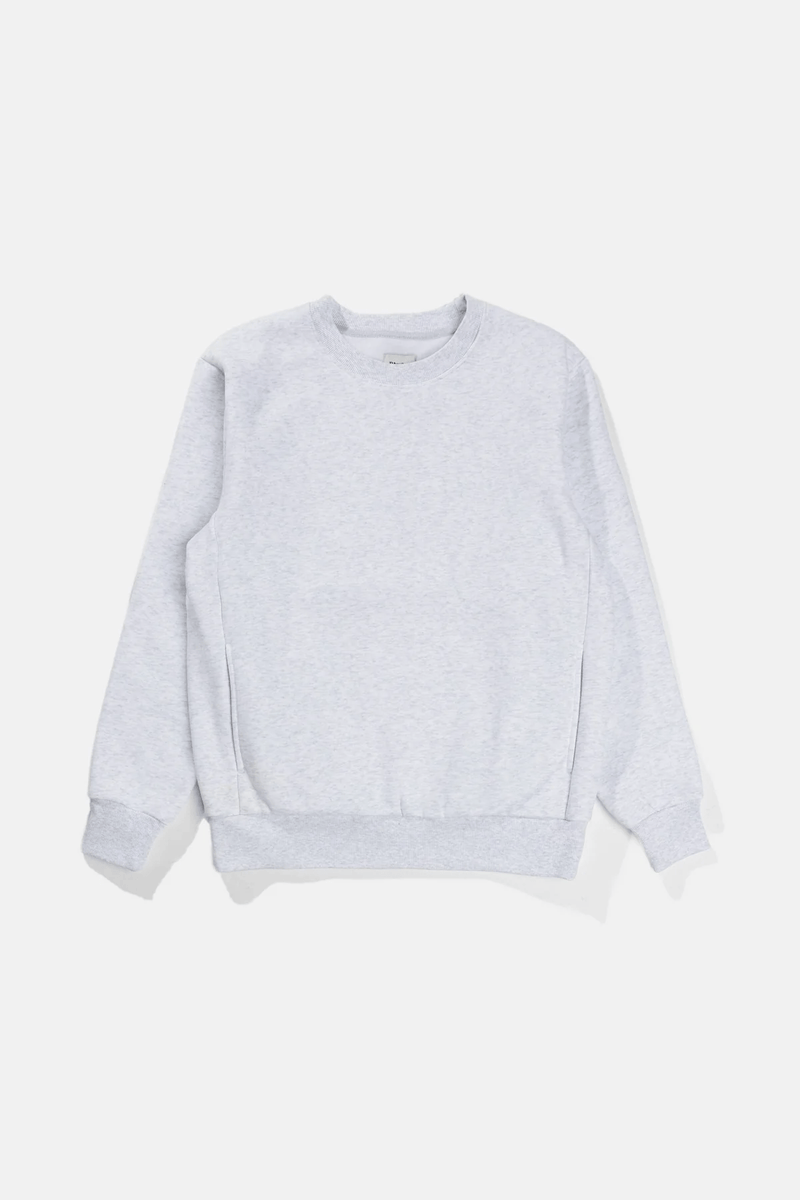 CLASSIC CREW FLEECE SWEAT - HEATHERED GREY 24FW