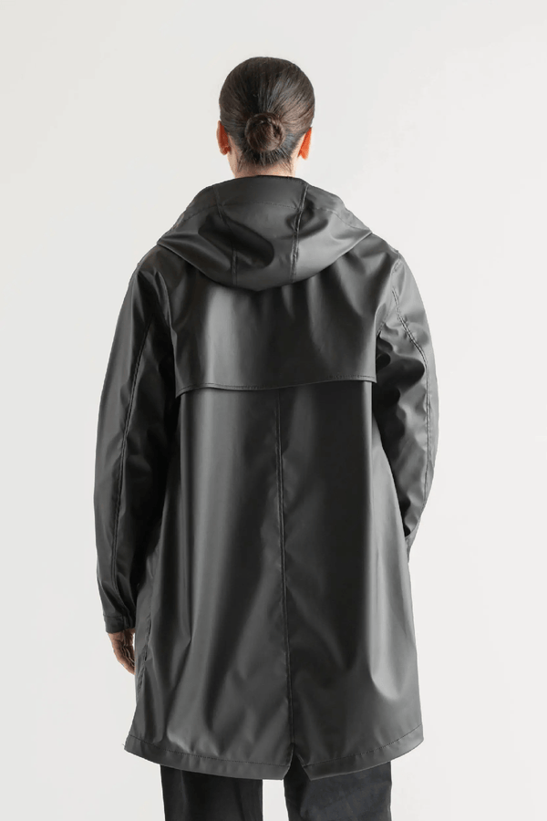 LONG CLASSIC RAIN JACKET WOMEN'S - BLACK