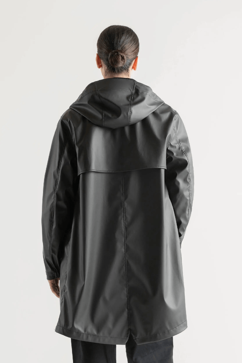 LONG CLASSIC RAIN JACKET WOMEN'S - BLACK