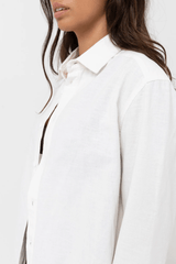 CLASSIC LONG SLEEVE SHIRT - WHITE