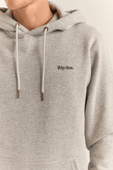 BRAND FLEECE HOOD - GREY HEATHER 25