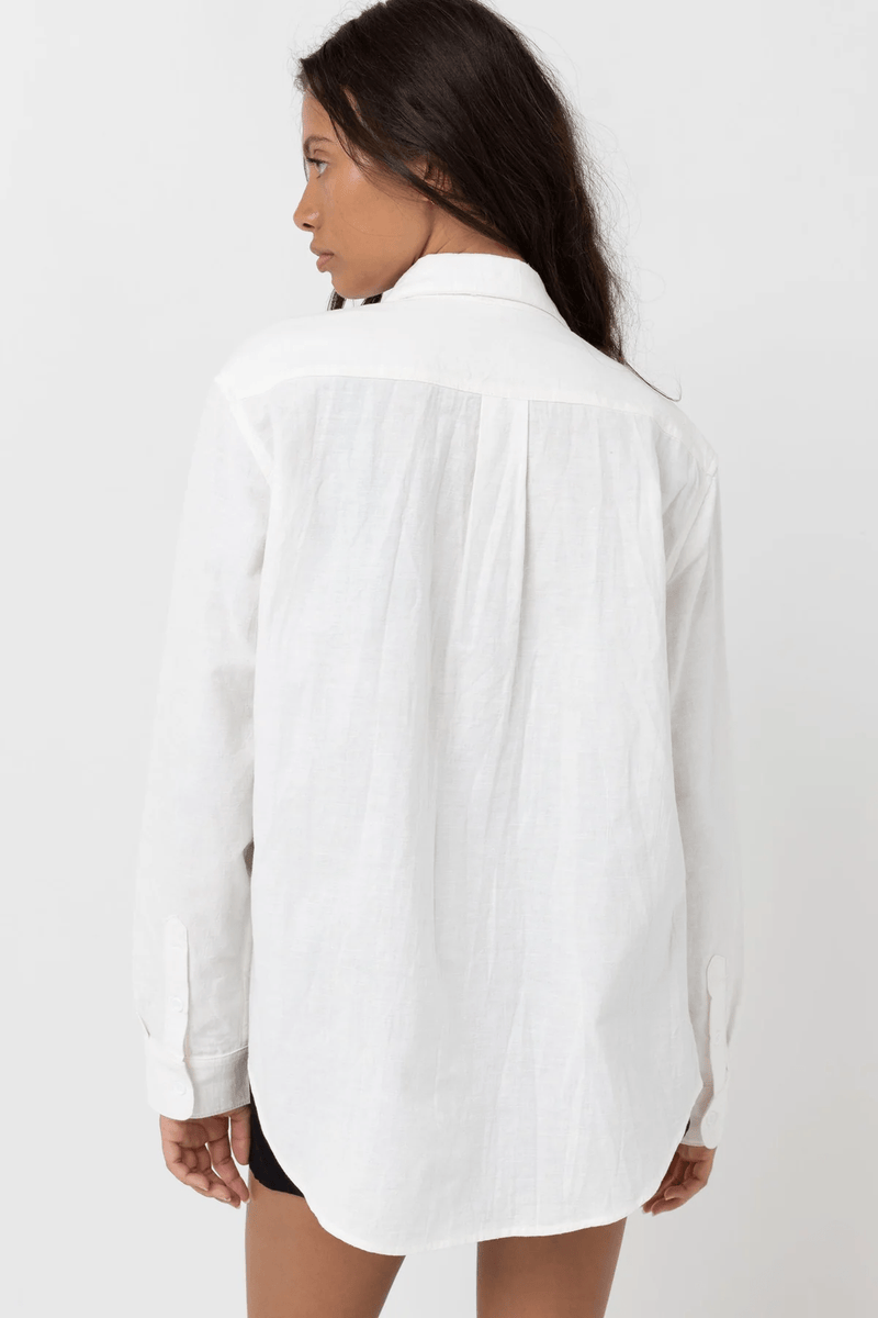 CLASSIC LONG SLEEVE SHIRT - WHITE