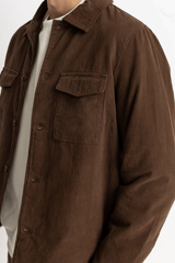 INSULATED OVERSHIRT - CHOCOLATE 24FW