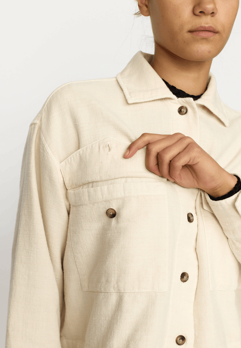 CROPPED SHIRT / 33101 - OFFWHITE