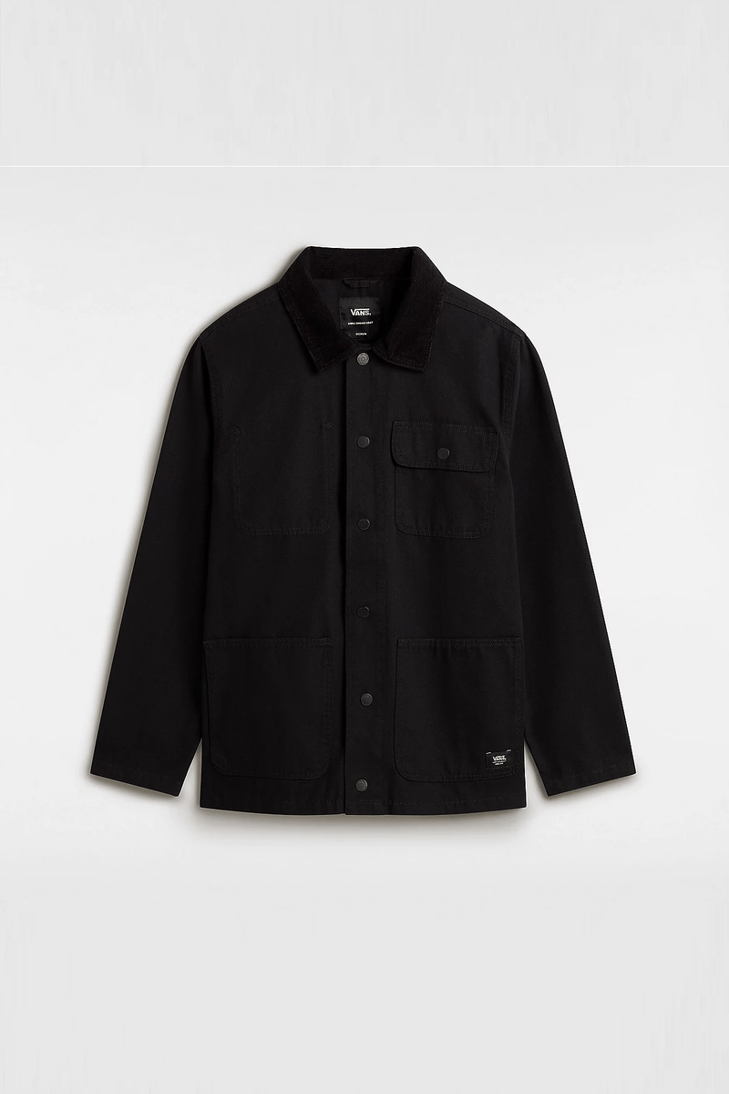 MN DRILL CHORE COAT Black