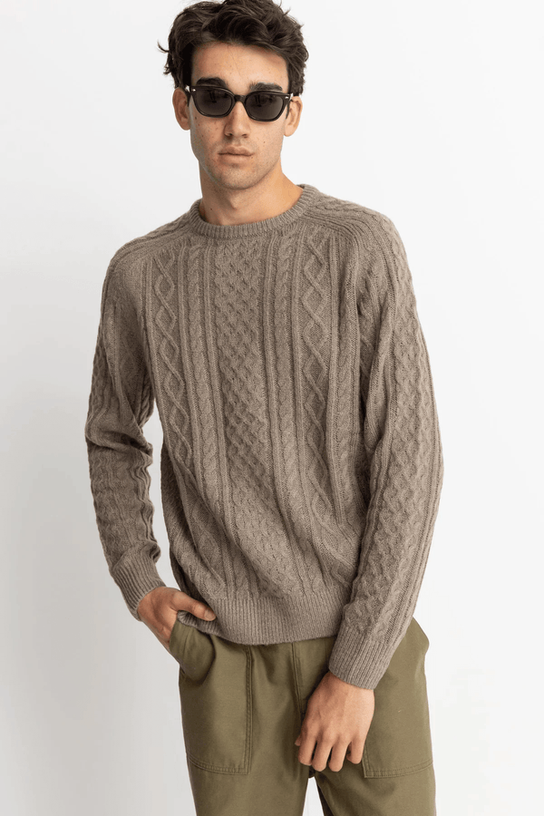 MOHAIR FISHERMANS KNIT - SAND 24FW