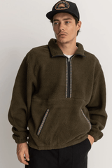 Sherpa Pullover - Olive