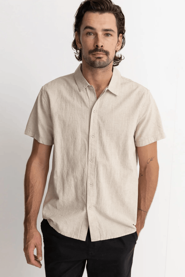 CLASSIC LINEN SS SHIRT - SAND 25