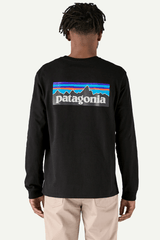 M'S L/S P-6 LOGO RESPONSABILI-TEE - BLACK