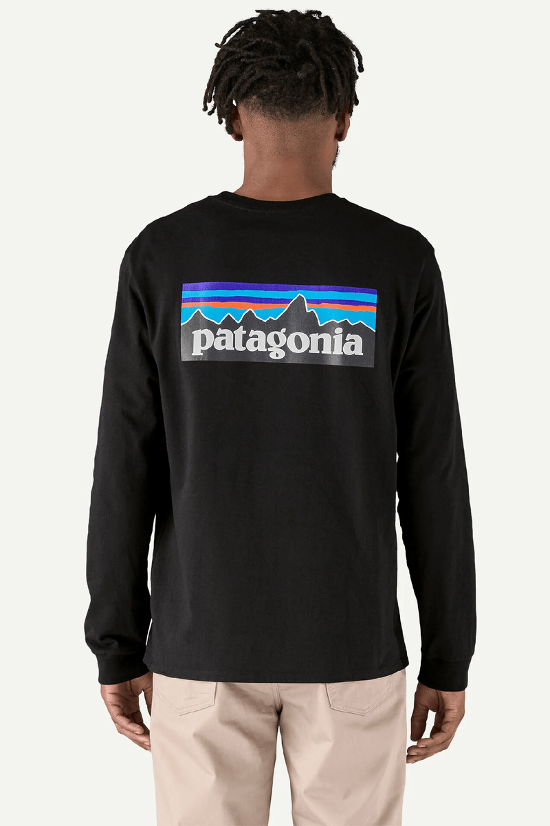 M'S L/S P-6 LOGO RESPONSABILI-TEE - BLACK