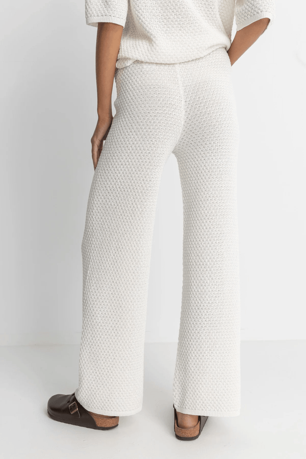 DUNE WIDE LEG KNIT PANT - WHITE 24FW