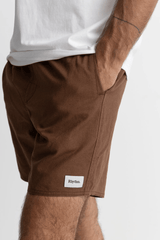 Classic Linen Jam Short - Chocolate