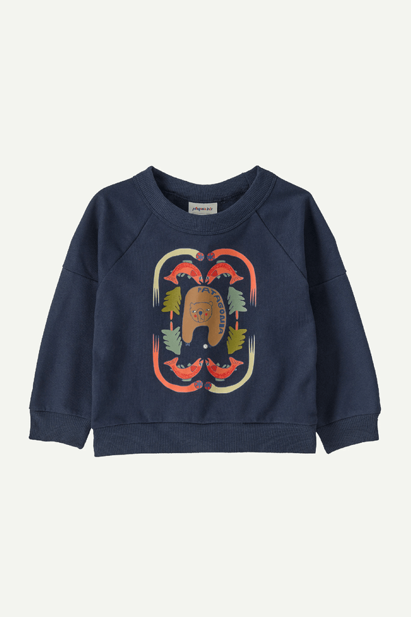 BABY CREW SWEATSHIRT - SKISEL: CASCADE GREEN