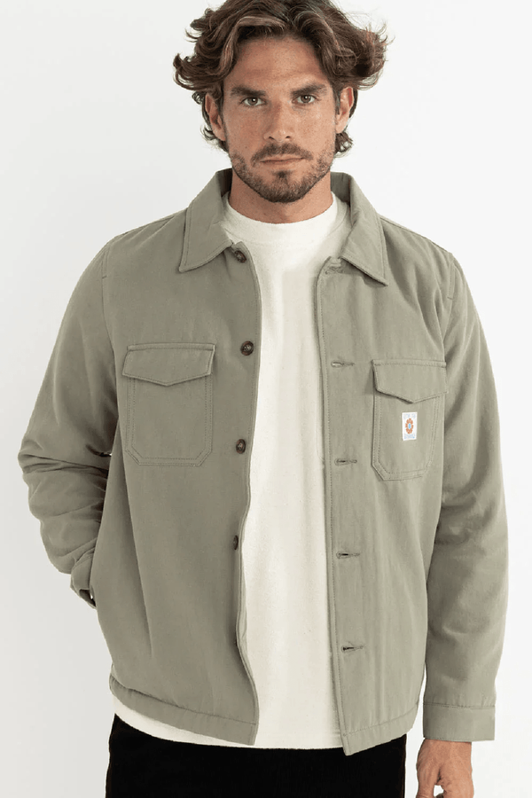 SHERPA LINED WORK SHIRT - SAGE