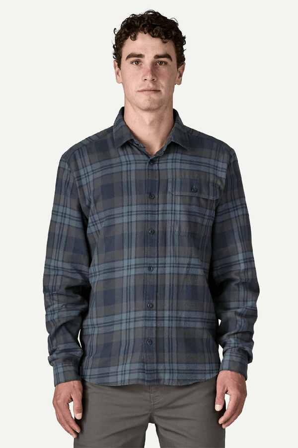 M'S L/S LW FJORD FLANNEL SHIRT - PAW: SMOLDER BLUE