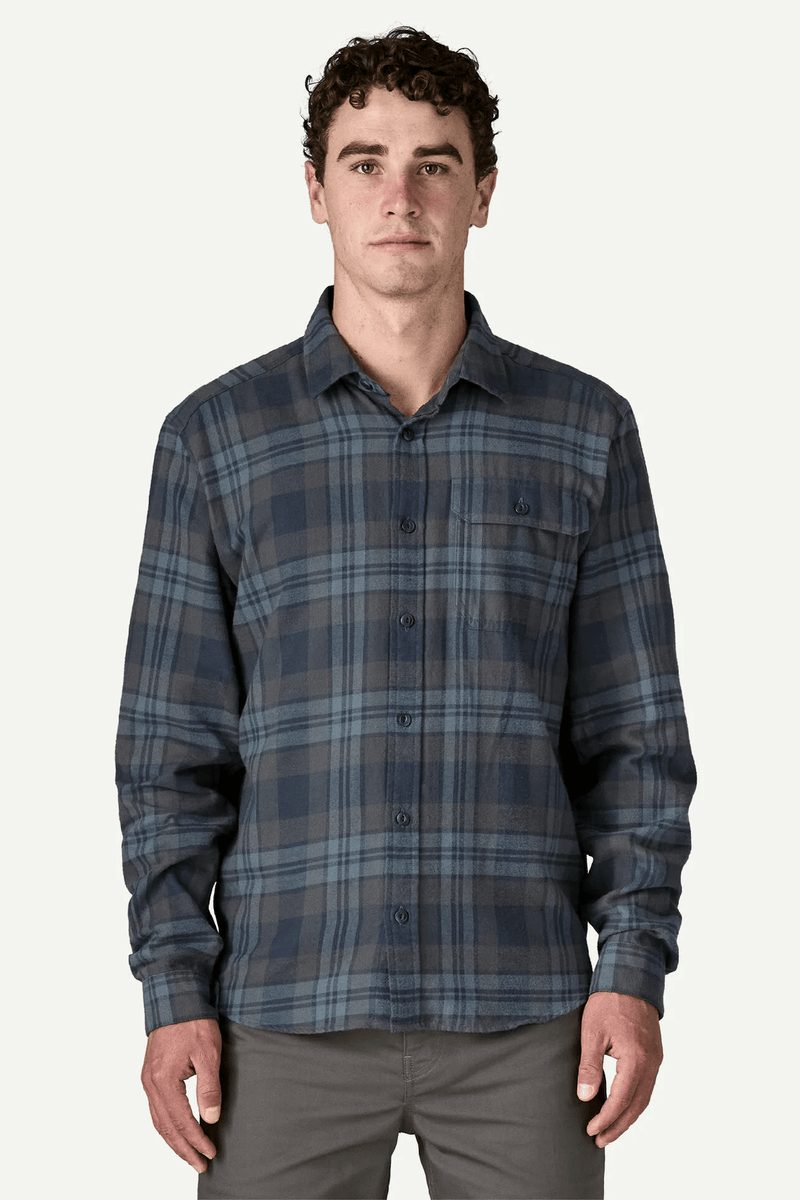 M'S L/S LW FJORD FLANNEL SHIRT - PAW: SMOLDER BLUE