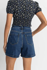 Escape Denim Short - Dark Wash