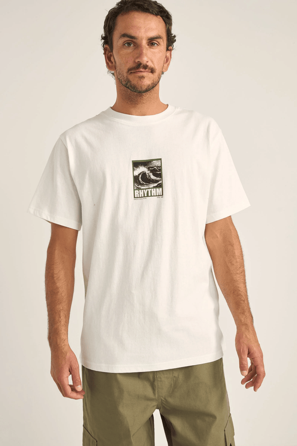 WILD WAVES VINTAGE SS T-SHIRT - VINTAGE WHITE