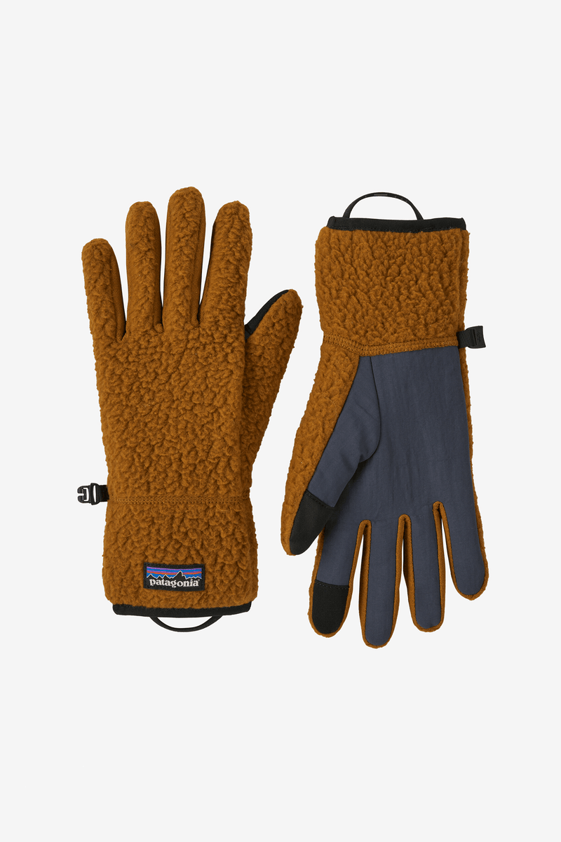 RETRO PILE GLOVES - SHELTER BROWN 24FW