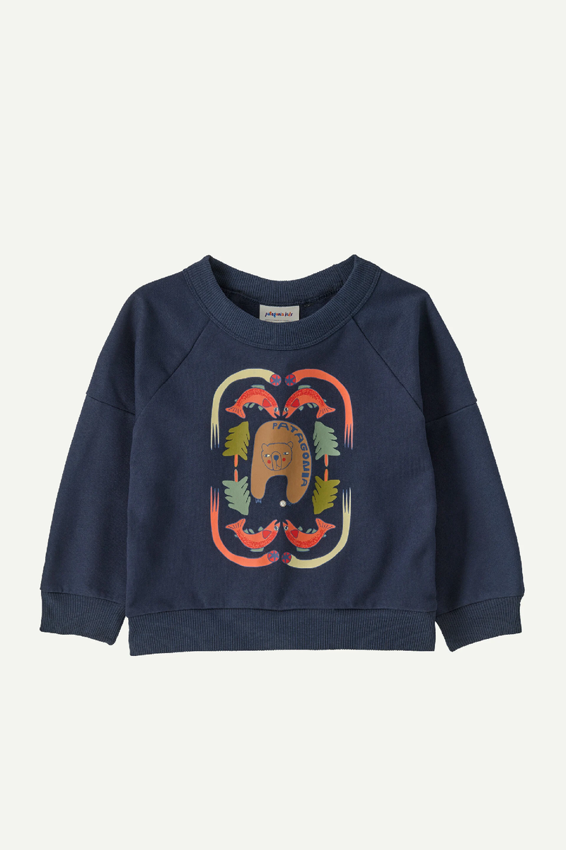 BABY CREW SWEATSHIRT - STREAMBEAM: NEW NAVY