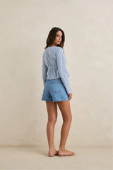 STAPLE DENIM SHORT - WORN INDIGO