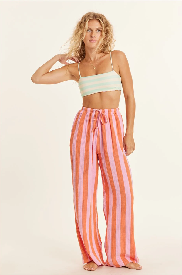 CHANGING TIDES WOVEN PANT - PEONY