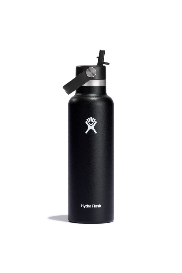 21 OZ STANDARD FLEZ STRAW CAP BLACK