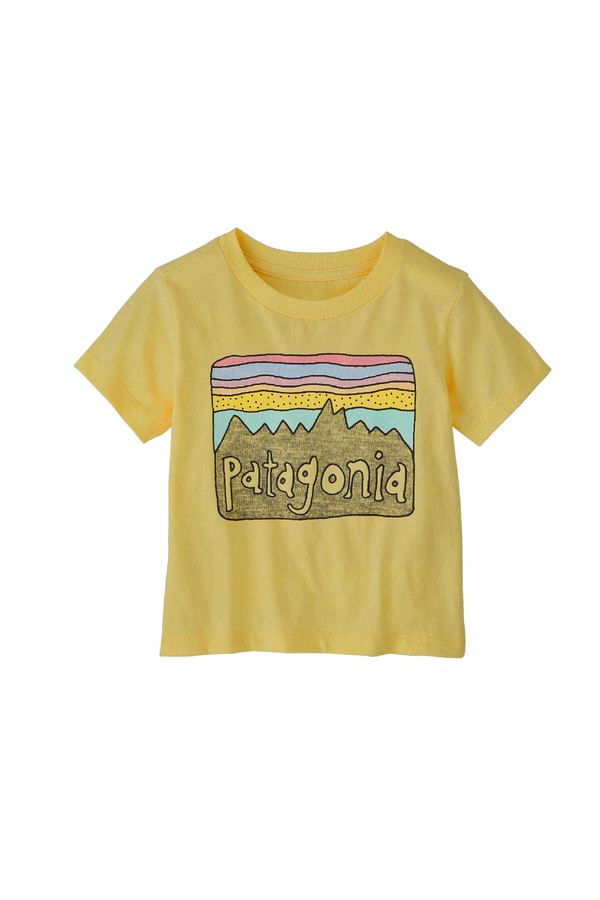Baby Fitz Roy Skies T‐Shirt - Milled Yellow