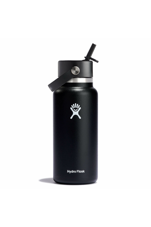 32 OZ WIDE FLEX STRAW CAP BLACK