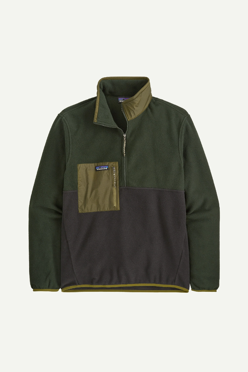 M'S MICRODINI 1/2 ZIP P/O - BLACK