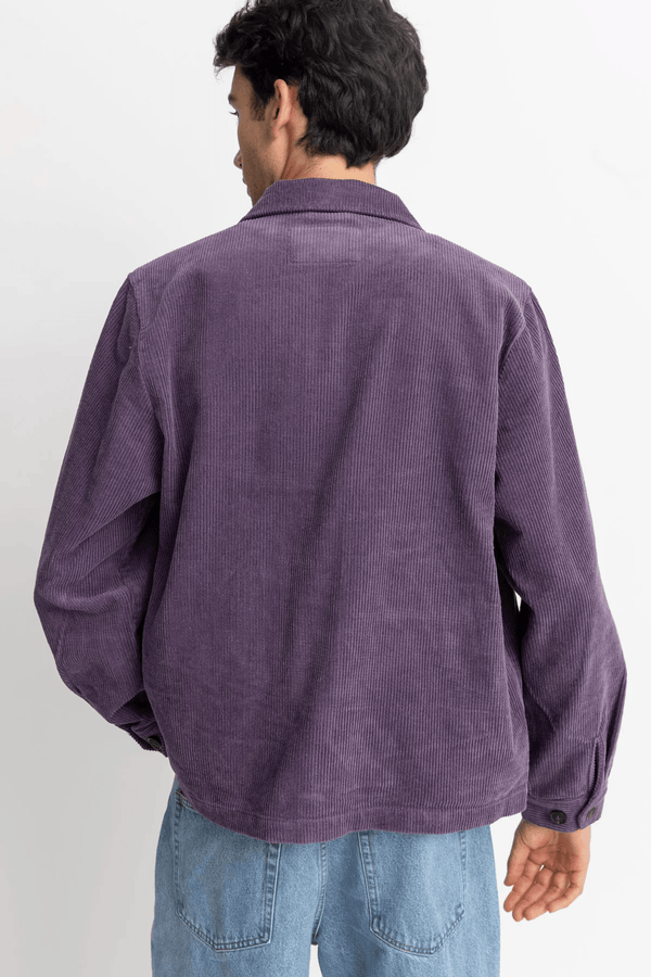 CORD LANGLEY JACKET - PLUM 24FW