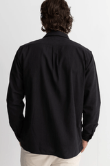 CLASSIC LINEN LS SHIRT - VINTAGE BLACK
