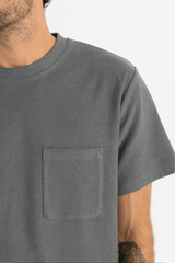 VINTAGE TERRY SS T-SHIRT - SILVER PINE