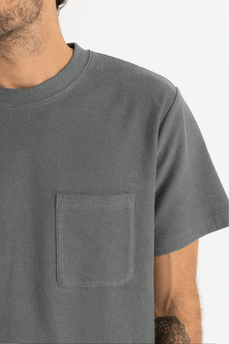 VINTAGE TERRY SS T-SHIRT - SILVER PINE