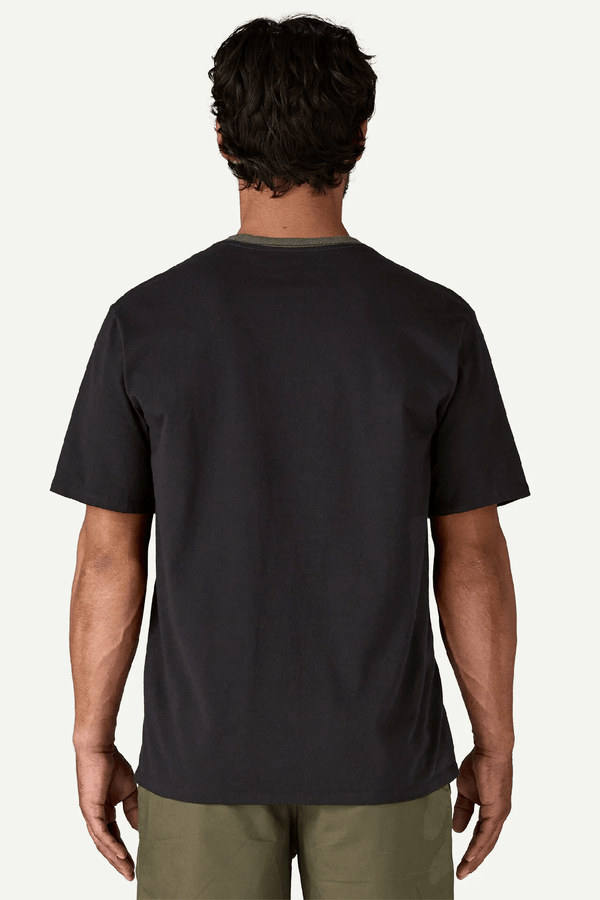 M'S SHOP STICKER POCKET RESPONSABILI-TEE - BLACK W/ BASIN GREEN