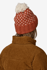 SNOWBELLE BEANIE - Offset Dot: Burnished Red 24FW