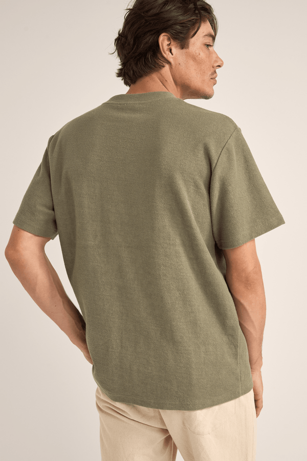 VINTAGE TERRY SS T-SHIRT - SAGE