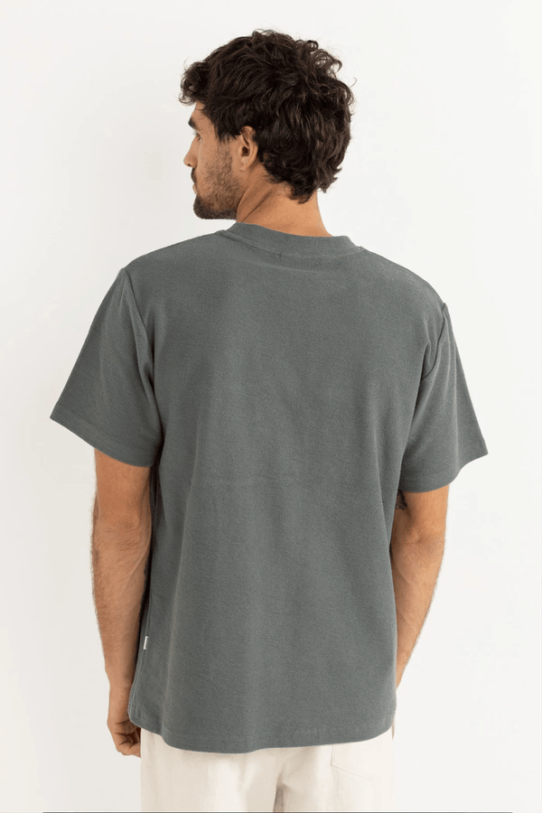 VINTAGE TERRY SS T-SHIRT - SILVER PINE