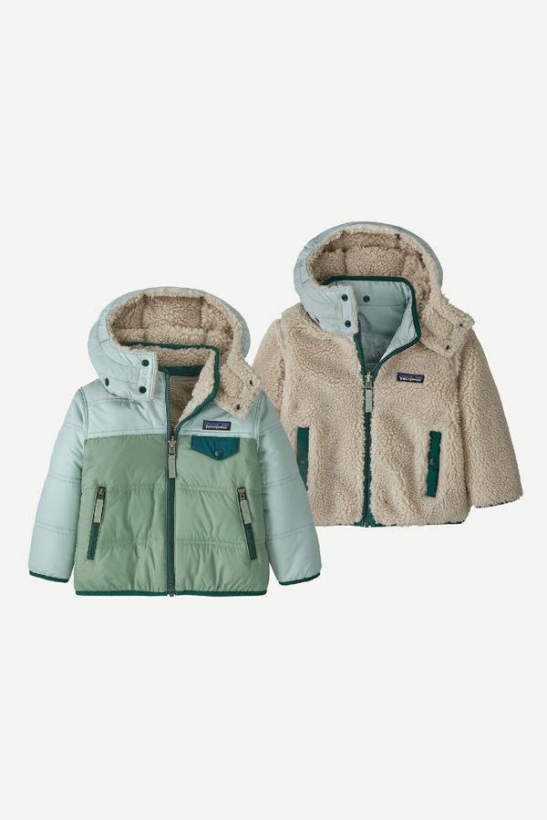 BABY REVERSIBLE TIBBLES HOODY - ELLWOOD GREEN