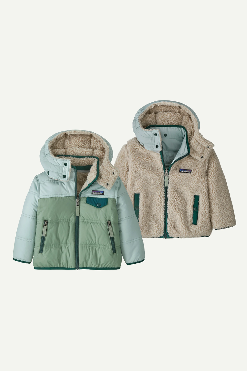 BABY REVERSIBLE TIBBLES HOODY - ELLWOOD GREEN