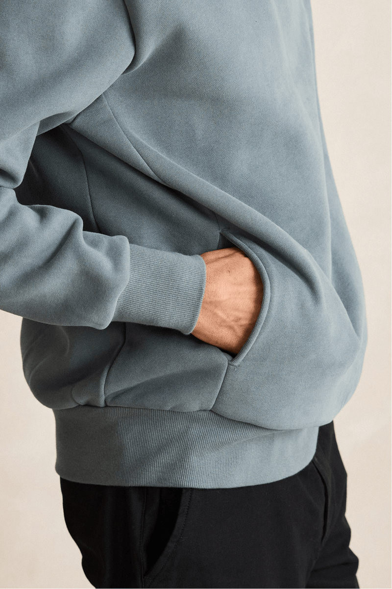CLASSIC FLEECE CREW - SILVER PINE