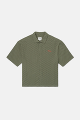 WASH CHECK RELAXED SS SHIRT - GREEN