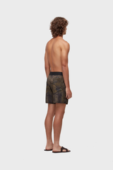 TRAMA SURF PRINT SHORTS - BLACK