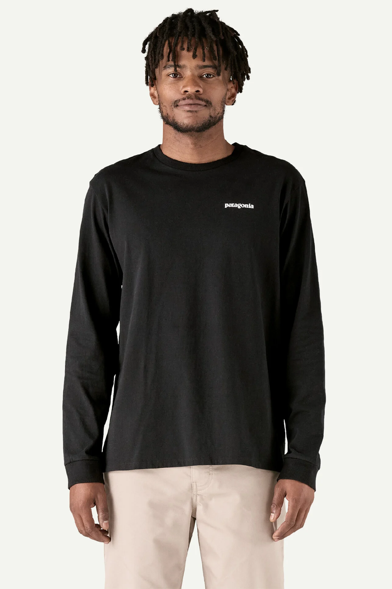 M'S L/S P-6 LOGO RESPONSABILI-TEE - BLACK