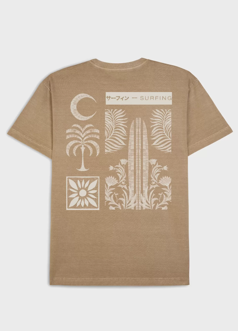 T-SHIRT STONE STAMP 02 - PALHA